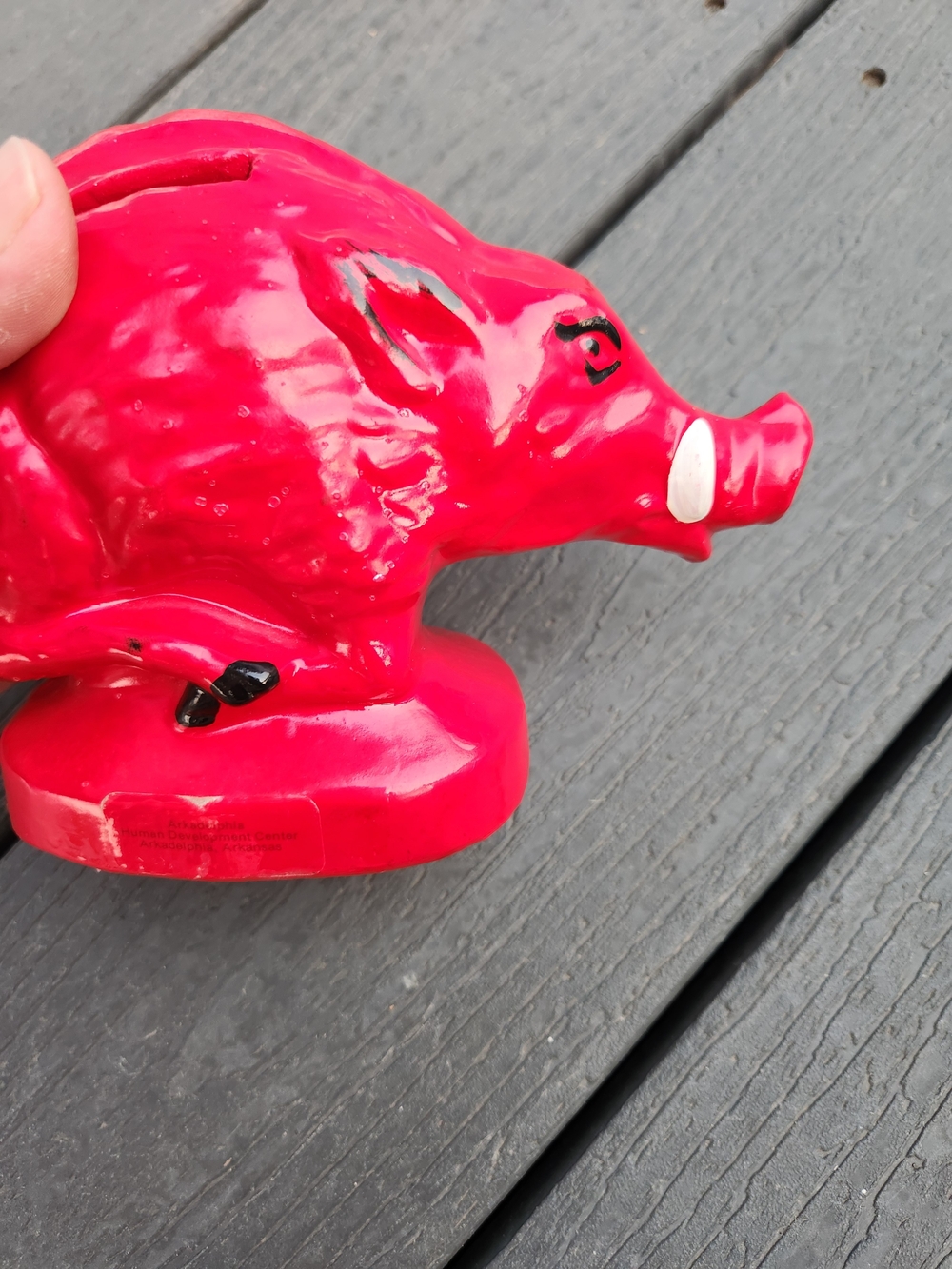 Arkansas Red Razorback Figurine - Picture 3 of 10